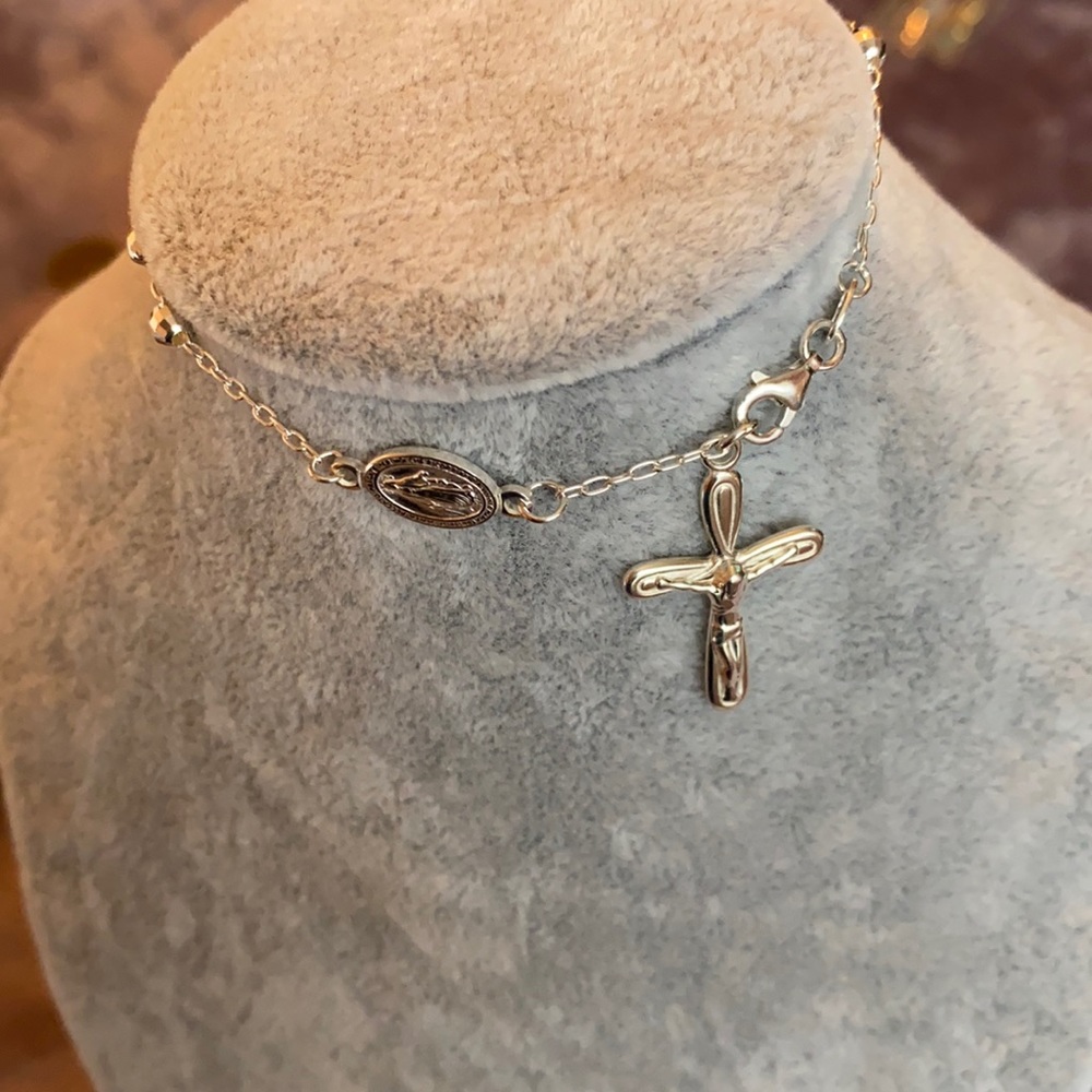 Sterling Silver Bracelet Rosary 📿